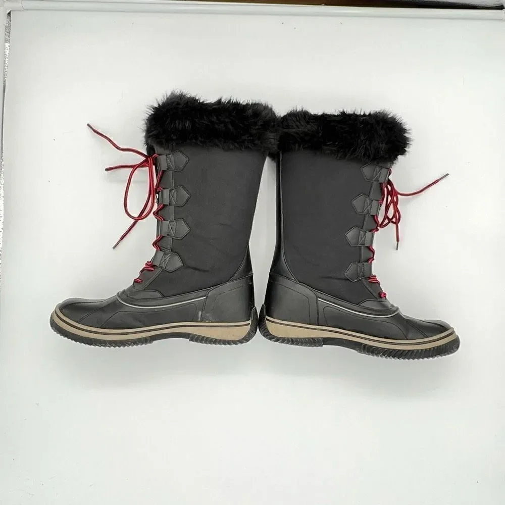 Women’s LaNeige Winter Snow Boots Black Size 9